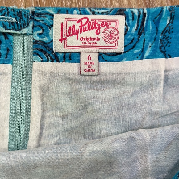 🦄 Rare Htf Holy Grail Lilly Pulitzer Goslings’s Dark N Stormy Roslyn Skirt 6 - Picture 8 of 11